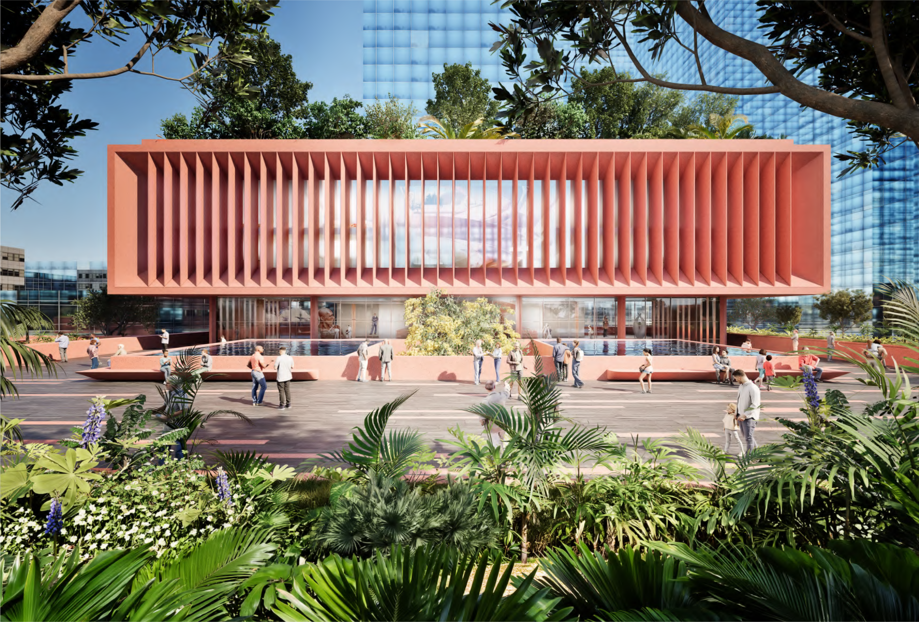 Garden elevation of the proposed MAC Panama museum