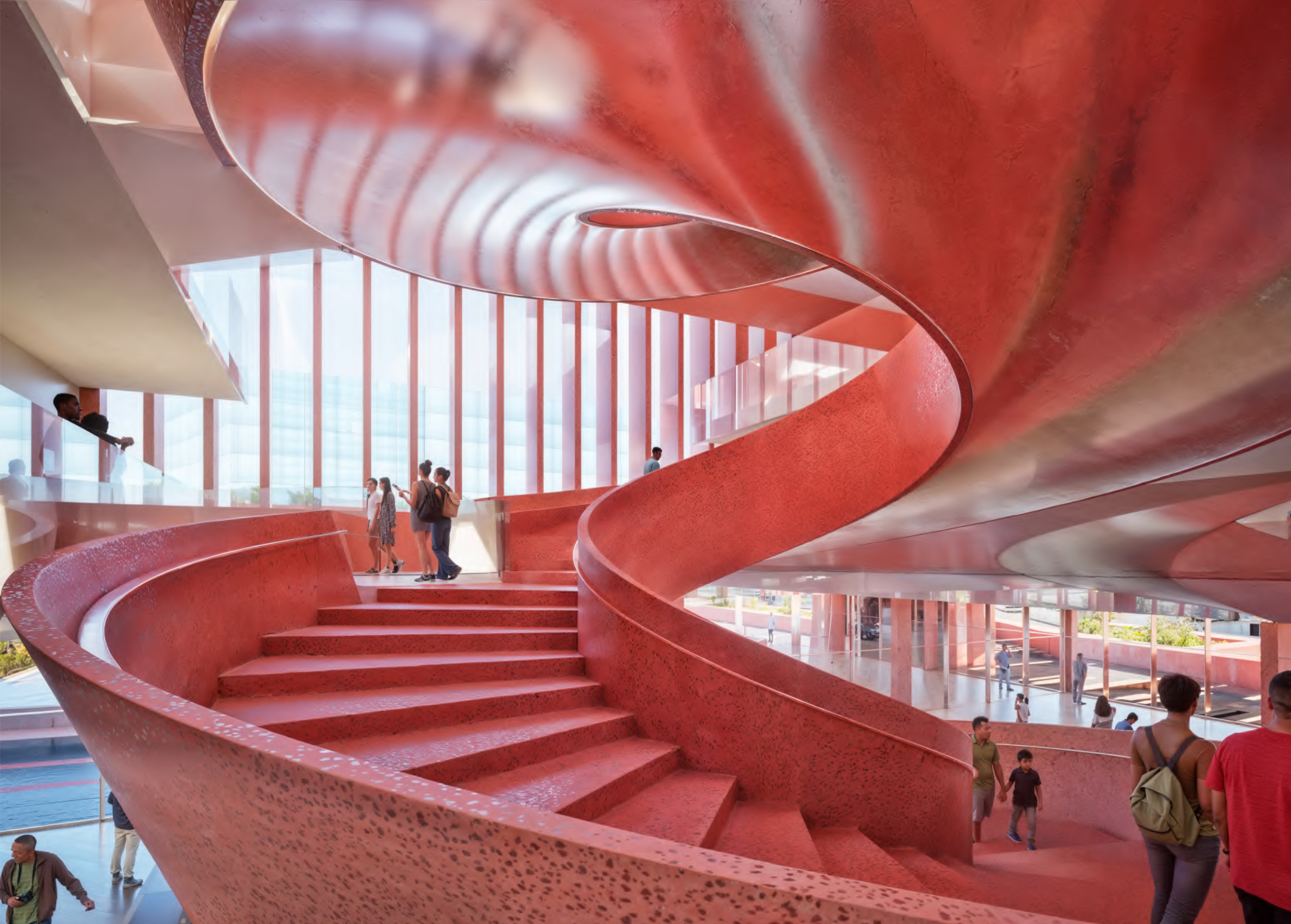 Entrance courtyard of the proposed MAC Panama museum