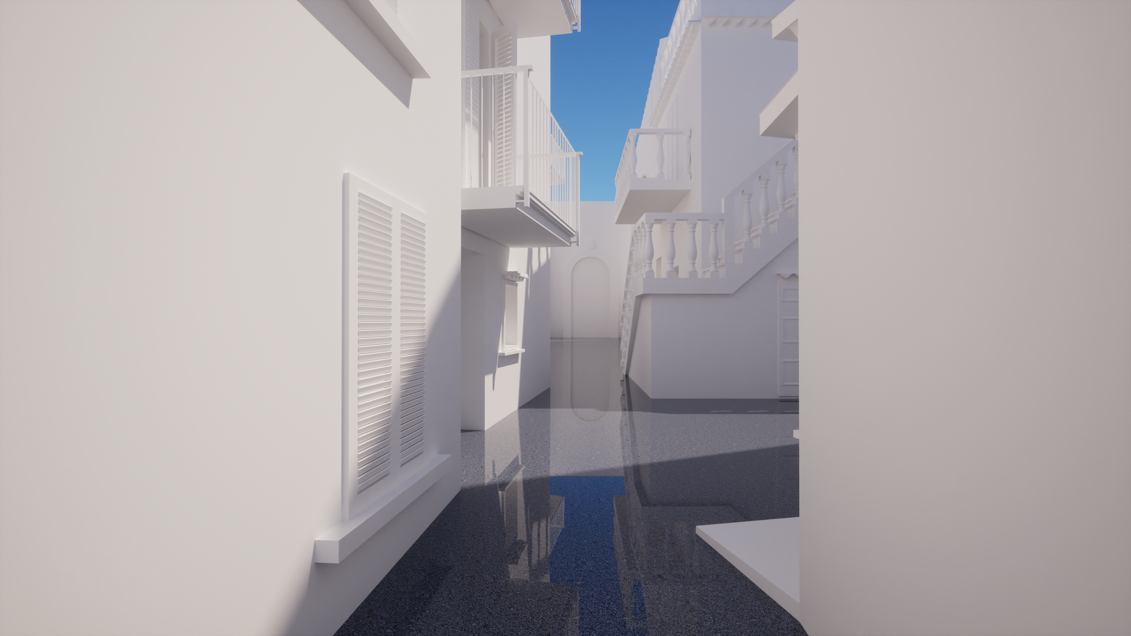 Three-dimensional reconstruction of a street in Fiumefreddo Bruzio